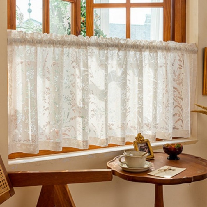 해온마켓 레이스 공간분리 창문 가리개 커튼