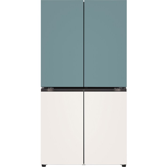 10 환급가전 색상선택형 LG전자 오브제 870L 매직스페이스 메탈 4도어 디오스 냉장고 방문설치