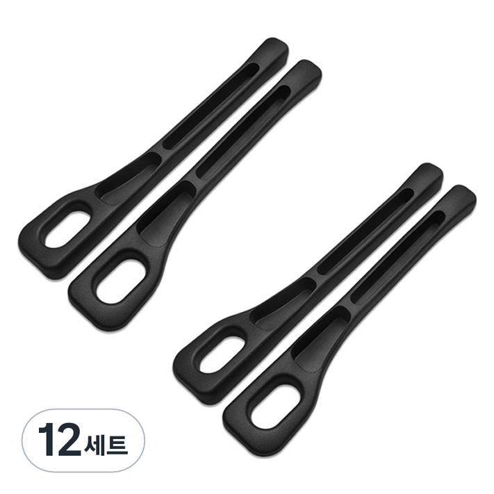 코히모 차량 틈새 쿠션 사이드 포켓 운전석  조수석 세트 4W433, 12세트, 블랙