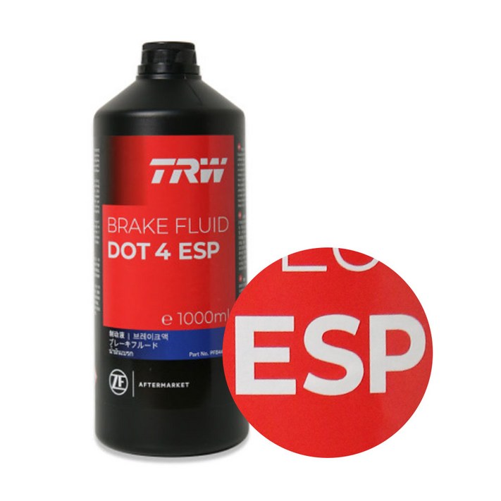 TRW 브레이크오일 DOT4 브레이크액 1L 영국산, 저점도, 1개