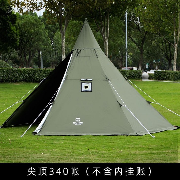 티피텐트 겨울쉘터 야외 화목난로텐트 캠핑, 플레임 텐트 340×340
