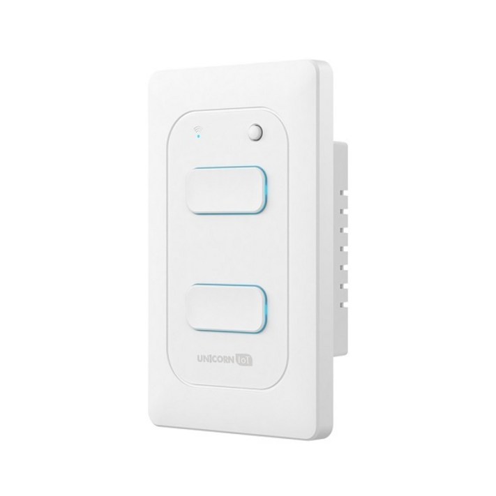 유니콘아이오티 2구 WIFI방식 무선원격제어 스마트 벽스위치 TSSW2