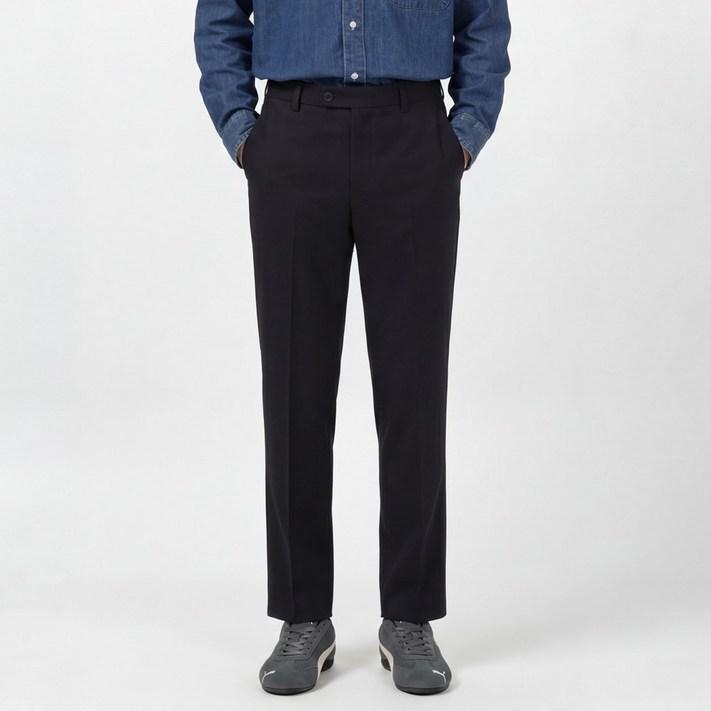 프리미엄 웨이스트 슬랙스 팬츠 빅사이즈 남성 정장 히든 바지 S4XL