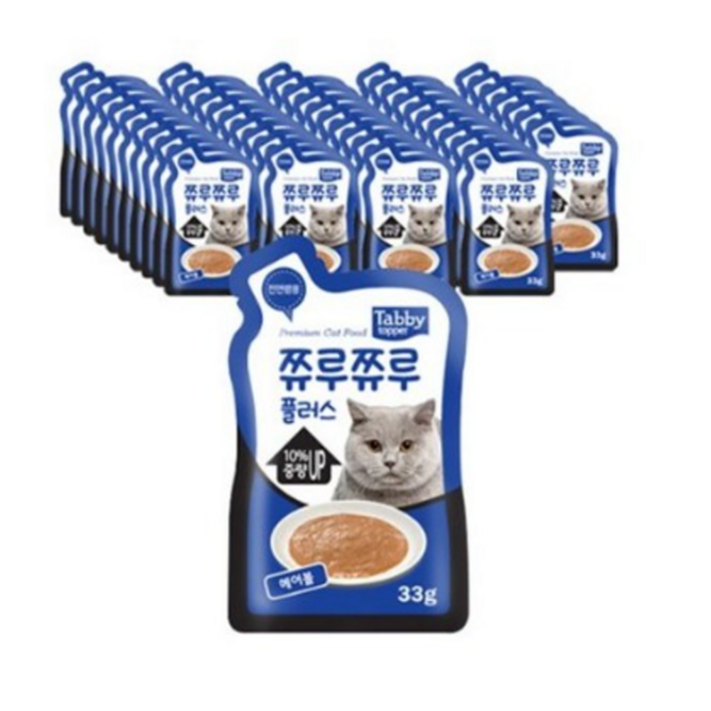 테비 쮸루쮸루플러스 고양이간식 33g 테비 쮸루쮸루플러스 고양이간식 33g