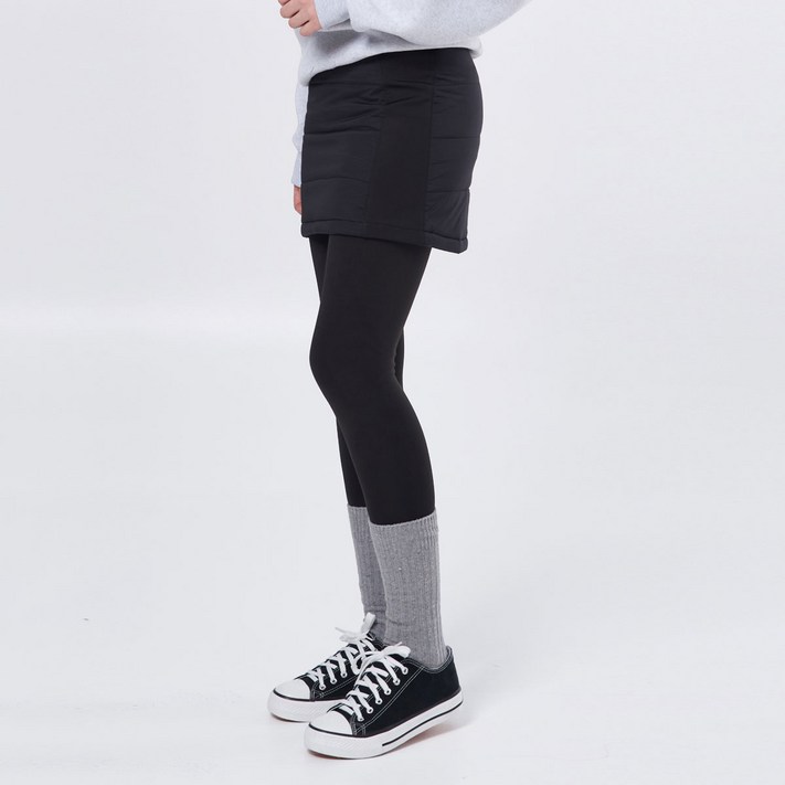 투엘라 여성 겨울 패딩 기모 치마 밴딩 레깅스 스커트