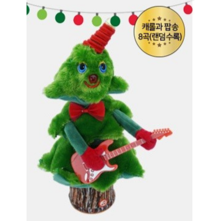 크리스마스 댄싱 춤추는 트리 인형, 1개, 나무댄싱트리인형기타