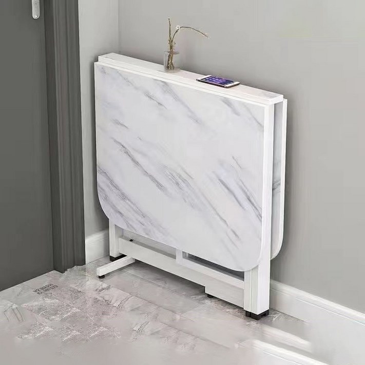 거실 접이식 확장형 기능성 고급 원룸 테이블, 화이트A