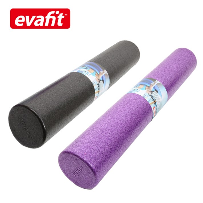 에바핏 EPP 마사지 폼롤러 90CM 요가용품 헬스용품, 퍼플, 1개
