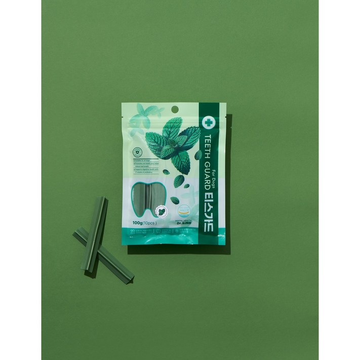 닥터도레미 티스가드 강아지 덴탈껌 치석제거 유산균 스틱 말랑한 개껌 100g