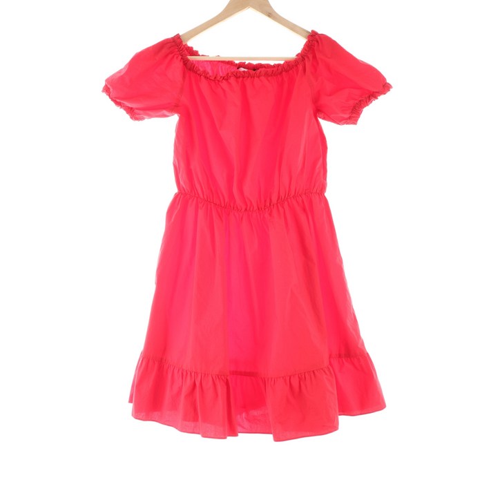 WS 앤아더스토리즈 드레스 원피스 레드 면 반팔