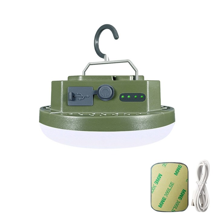 MOSLIGHTING UFO LED 충전식 캠핑 랜턴 캠핑등 혼합 색상 자석 걸이, 1개, GREEN MOSLIGHTING UFO LED 충전식 캠핑 랜턴 캠핑등 혼합 색상 자석 걸이, 1개, GREEN