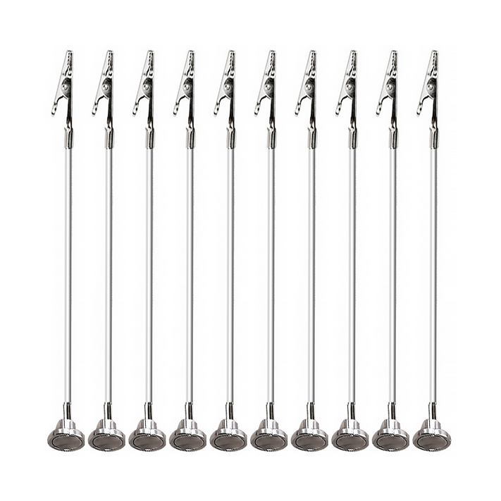 리브문 모기향 고정 집게 자석 홀더, 실버, 10개