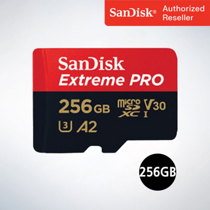 샌디스크 마이크로 SD 카드 SDXC Extreme Pro UHS-I 익스트림 프로 QXCD 256GB