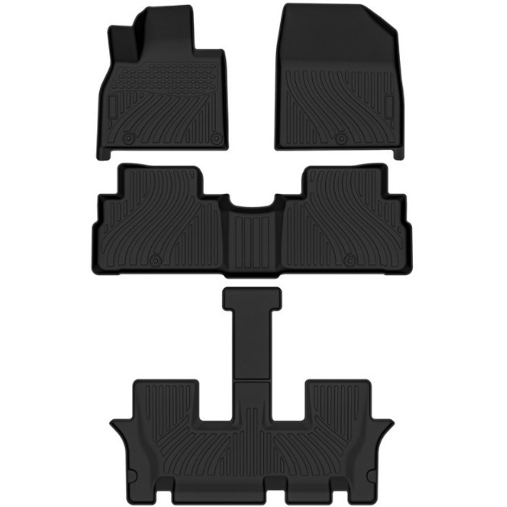 20년 24년 팰리세이드 7인승 TPE 방수 바닥매트 트렁크매트, 팰리세이드 7인승