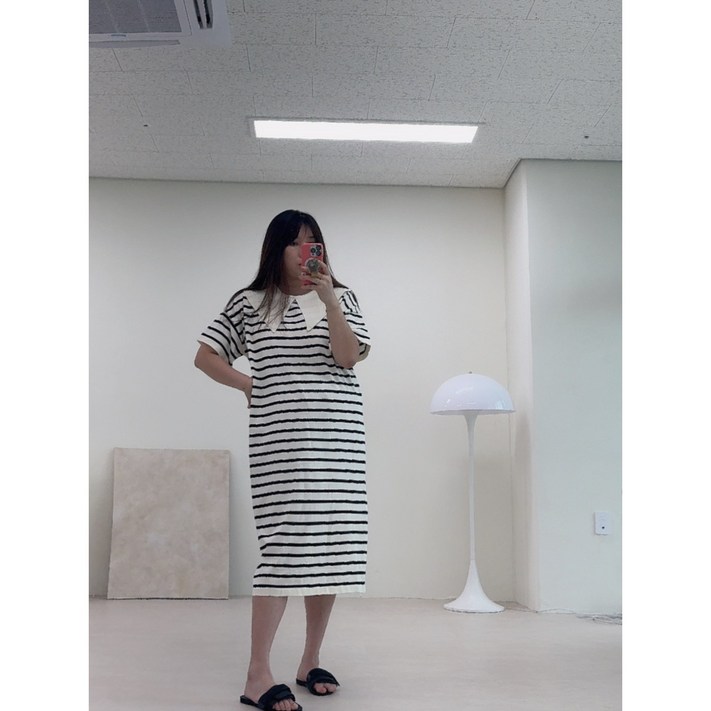 빅사이즈 빅카라 할미 원피스 가단68, 총장121 빅사이즈 빅카라 할미 원피스 가단68, 총장121