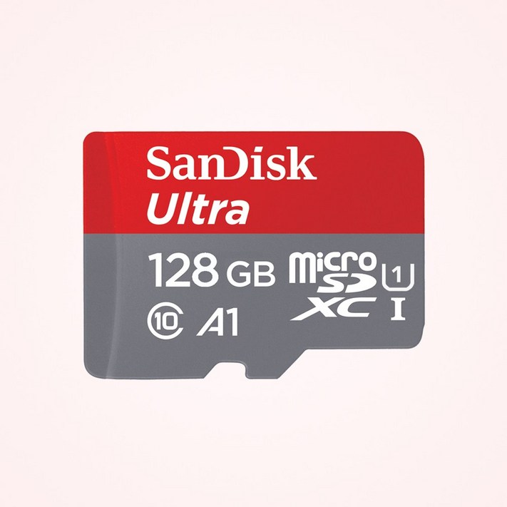 샌디스크 마이크로SD 카드 MicroSDXC Class10 Ultra A1 120MBs Full HD, 128GB, 1개