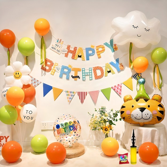 조빈니타 홈 생일파티 풍선세트 조빈니타 홈 생일파티 풍선세트
