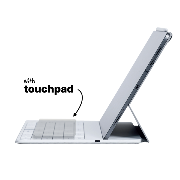 모키보 퓨전키보드 아이패드키보드케이스 마우스 필요없는 블루투스 무선 휴대용 저소음 미니 추천, 화이트