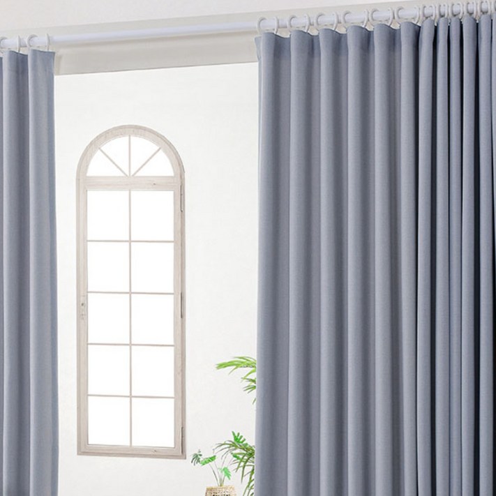 아로아 국내제작 미란다커튼 방수커튼 형상기억 방한 방풍 먼지없는 70암막커튼 2장 자석끈증정 거실 안방 사계절 핀형 레일 커튼봉링 커텐