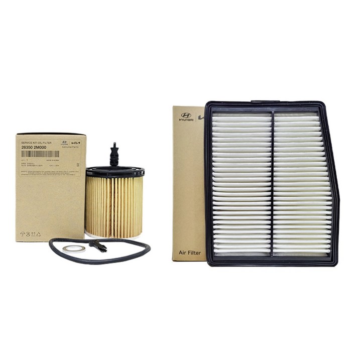 K8 GL3 1.6 하이브리드 순정 오일필터에어필터 세트, 1개, 263502M00028113L5100