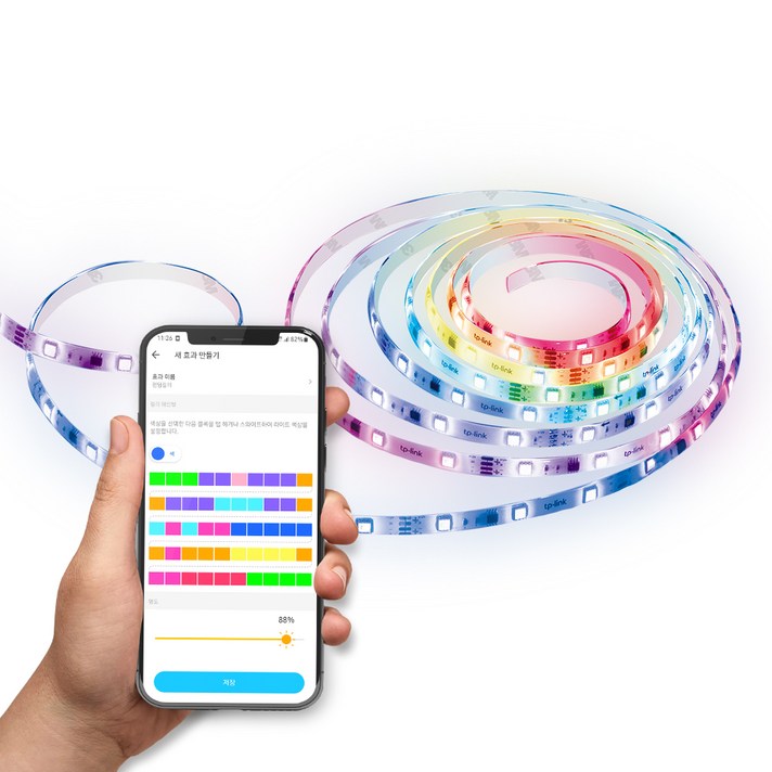 티피링크 스마트 Wi Fi RGBIC LED 스트립 무드등 5m Tapo L9205, 멀티컬러 티피링크 스마트 Wi Fi RGBIC LED 스트립 무드등 5m Tapo L9205, 멀티컬러