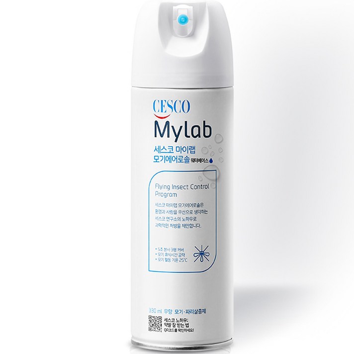 세스코마이랩 모기 에어로솔 워터베이스 무향, 1개, 330ml 세스코마이랩 모기 에어로솔 워터베이스 무향, 1개, 330ml