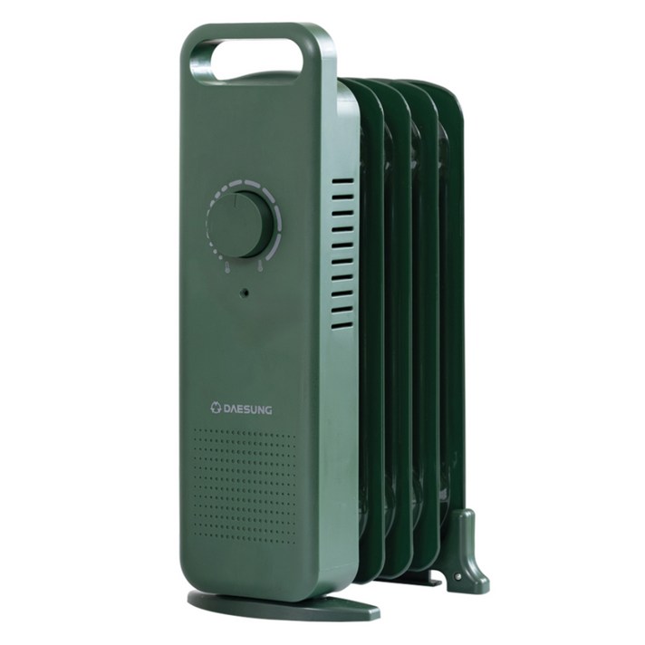 대성쎌틱 미니 캠핑 5핀 전기 라디에이터 500W, DSH4205K