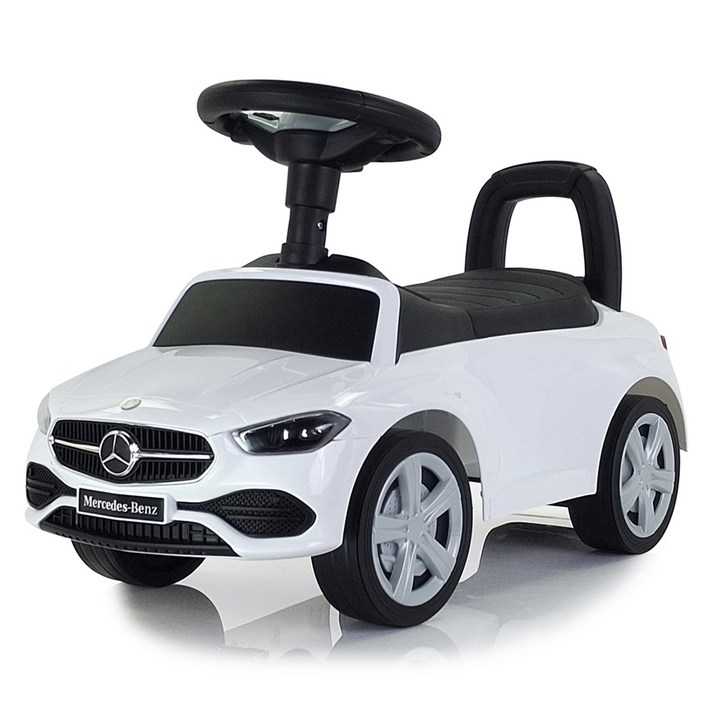 펀엔베이비 벤츠 C Class 무소음붕붕카, 화이트  블랙, 1개