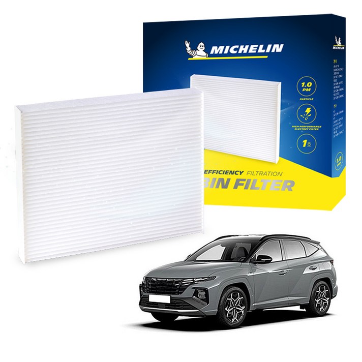 미쉐린 차량용 에어컨필터 PM1.0 12호 투싼 NX4, CF0112, 1개