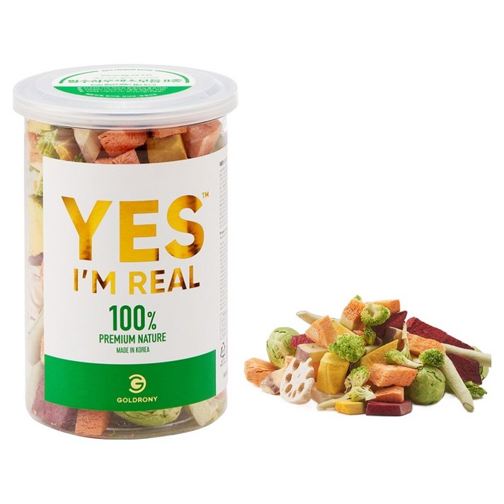 골드로니 예스아임리얼 프리미엄 필수 하루 채소 모듬 8종 강아지 간식