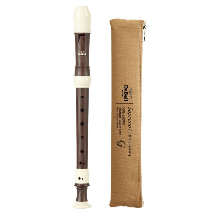 다벨 소프라노 리코더 저먼식 DSR320WG, 나무무늬, 1세트