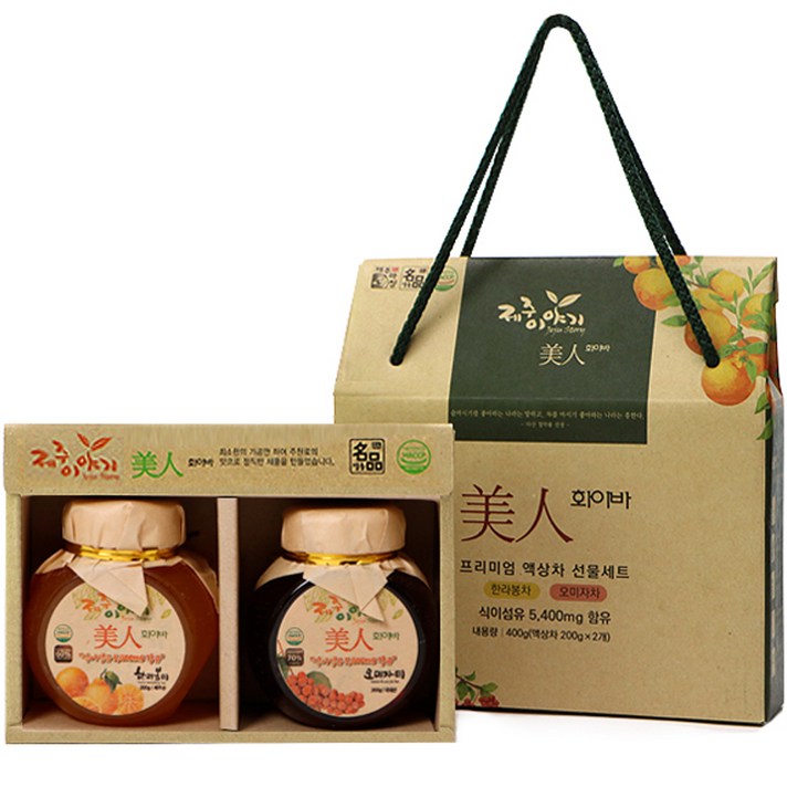 제주이야기 미인 화이바 꼬마 액상차 2종 선물세트 제주이야기 미인 화이바 꼬마 액상차 2종 선물세트