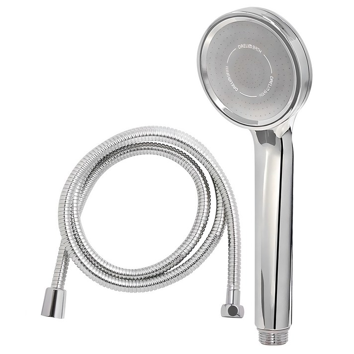 대림바스 1기능 수압상승 샤워헤드  메탈호스 2m 세트