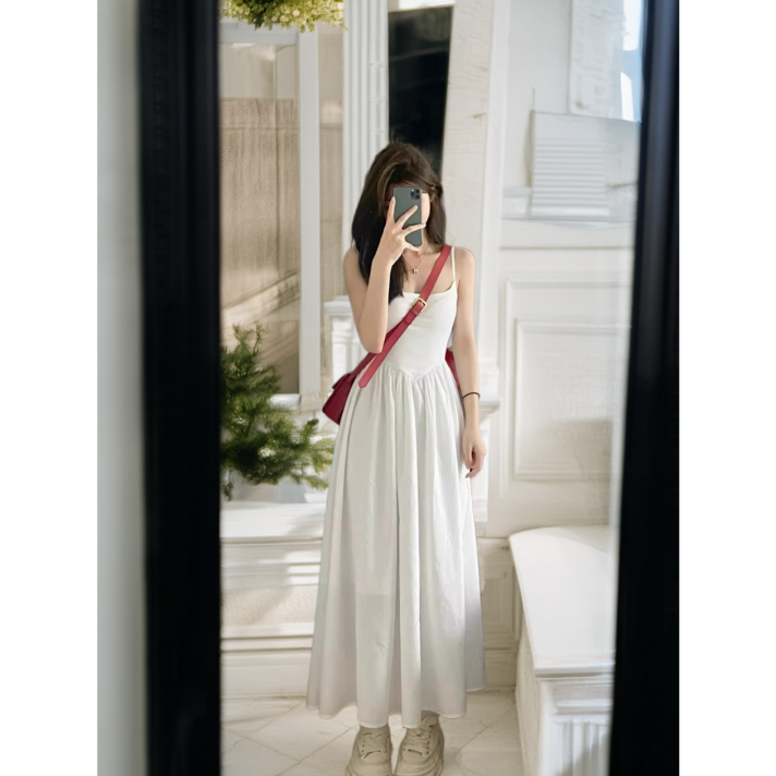 한아로지스 시원한 바캉스룩 나시 원피스