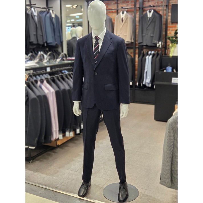 젠 맨잇수트 25 FW 다크 네이비 100 스트레치 사계절용 정장 세트 면접 경조사 남자 예복  GC002