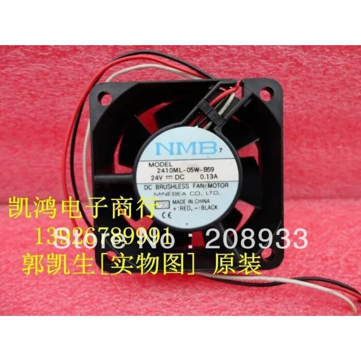 새로운 NMBMAT Minebea 2410ML05WB59 6025 24V 0.13A 6CM 주파수 변환기 냉각 팬 새로운 NMBMAT Minebea 2410ML05WB59 6025 24V 0.13A 6CM 주파수 변환기 냉각 팬