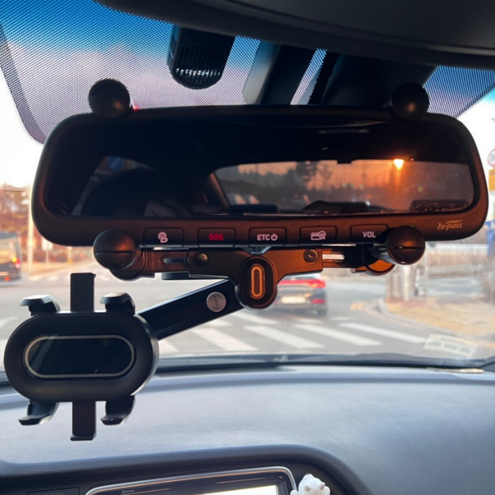 룸미러거치대 백미러 자동차휴대폰거치대 핸드폰 스마트폰