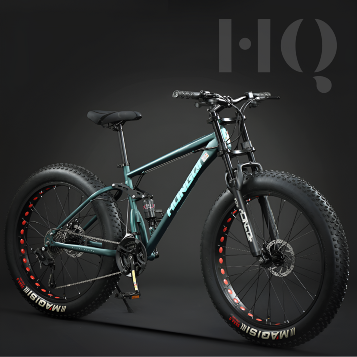 HQ 풀샥 팻바이크 오프로드 MTB 광폭 산악자전거, 블루그린 5블레이드 휠, 1개