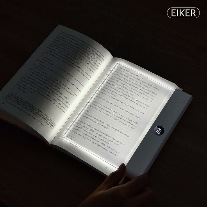 EIKER 무선 LED 북라이트 충전식 독서등 무드 타이머 스탠드 조명