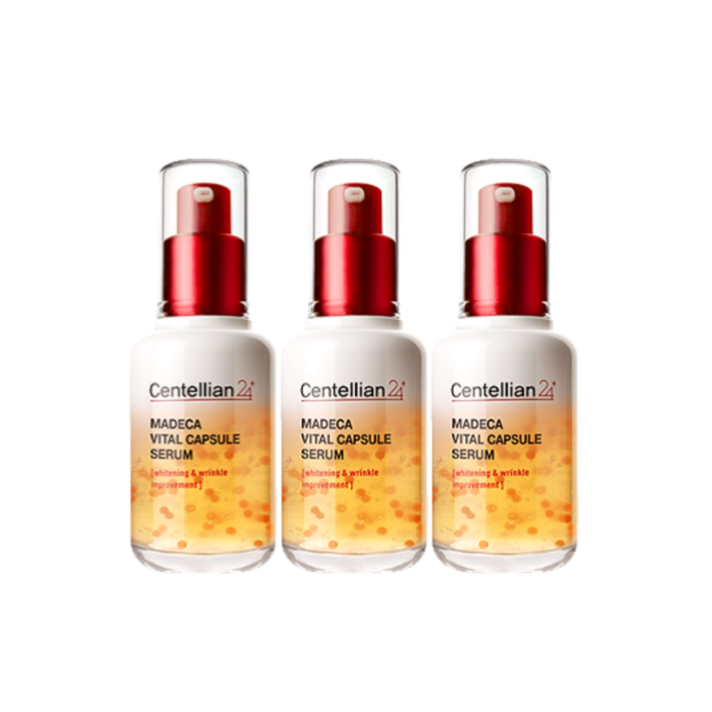 본사정품 CENTELLIAN24 센텔리안24 마데카 바이탈 캡슐 세럼 50ml 흡수력 세럼 국민세럼 모녀세럼 캡슐세럼 기초 화장품 메이크업 피부결개선 각질관리 피부진정, 50ml, 3개