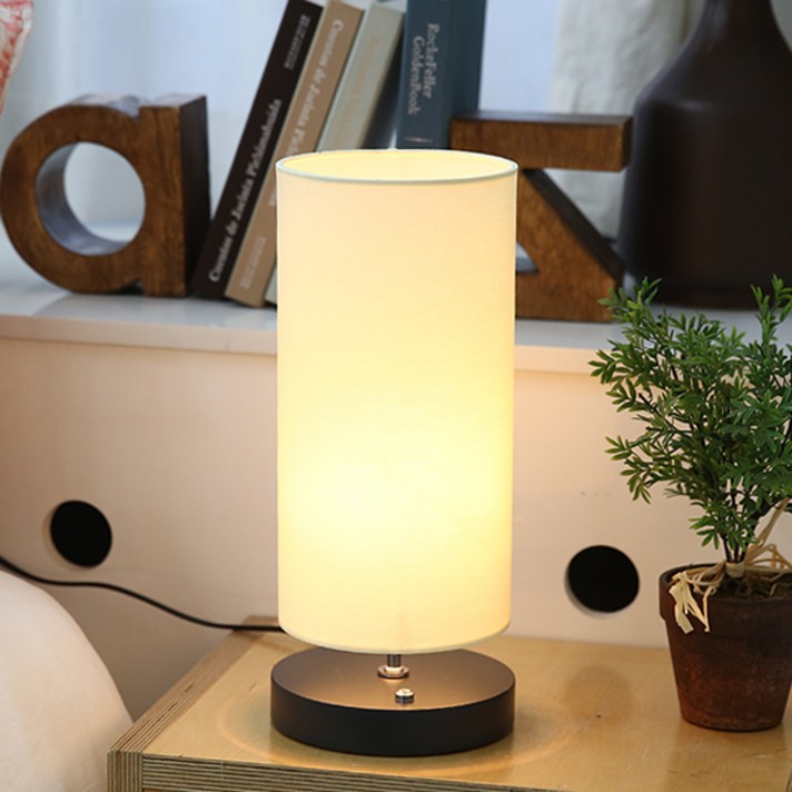 3단터치 온오프 LED전구사용가능 원통스탠드LED 전구 무료증정 국내제조, 옐로우onoff스위치