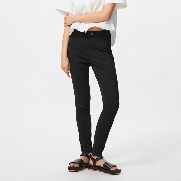 유니클로 여성 울트라 스트레치 레깅스 팬츠 블랙 473640