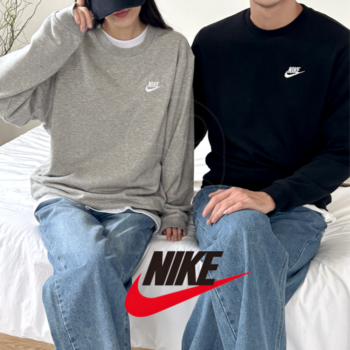 오늘출발 나이키 맨투맨 긴팔 티셔츠 로고 남성 여성 남녀공용 바다앤마르