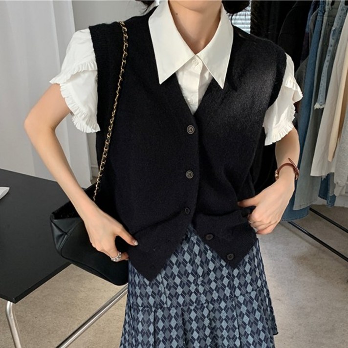 균일특가 10900원 제이로그 니트 티셔츠 조끼 베스트