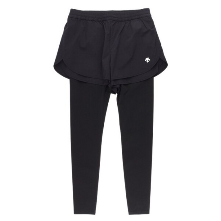 데상트 여성 스트레치 반바지 부착형 레깅스 SQ122PKL12