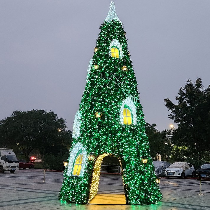케이가든 크리스마스트리 대형트리 성당트리 교회트리 전구 장식 풀세트