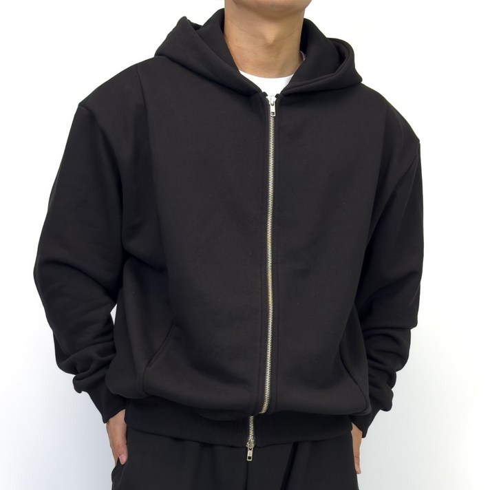 PACIENCIA SOLIDFRAME 크롭 후드 집업