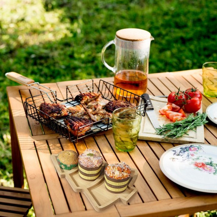 산타 트리 모양 스시 크리스마스 보드 샤퀴테리 레스토랑 디저트 음식 애피타이저