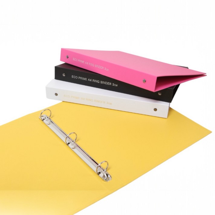 에코프라임친환경 B5 바인더 O링 2cm, 1개, Eco노랑
