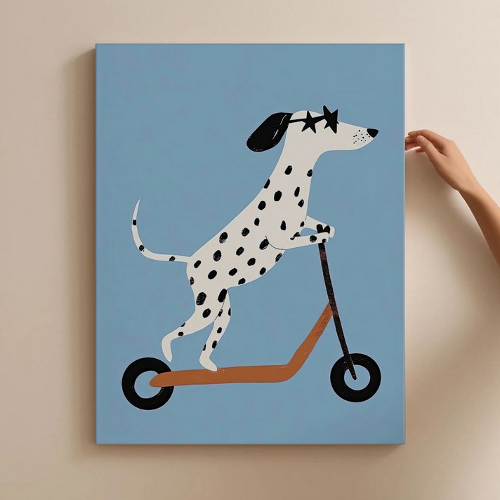 모던 동물 일러스트 아이방 인테리어 그림 27종 캔버스 그림액자 19 아기방 벽장식 동물그림